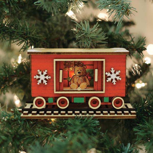 Old World Christmas Santa's NP Express Box Car