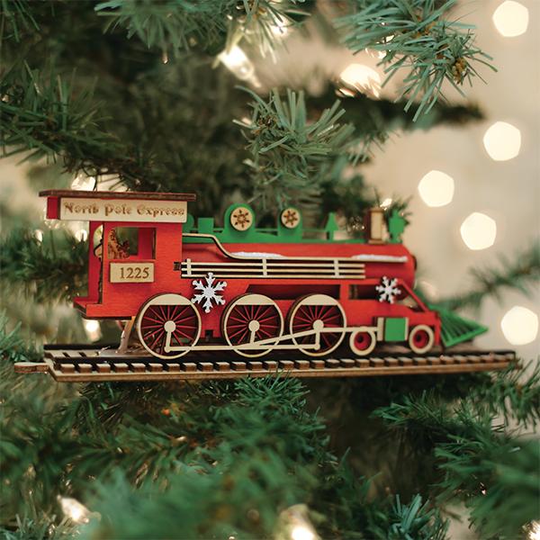Old World Christmas Santa's NP Express Engine
