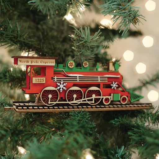 Old World Christmas Santa's NP Express Engine