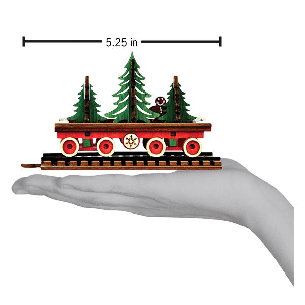 Old World Christmas Santa's NP Express Flat Car