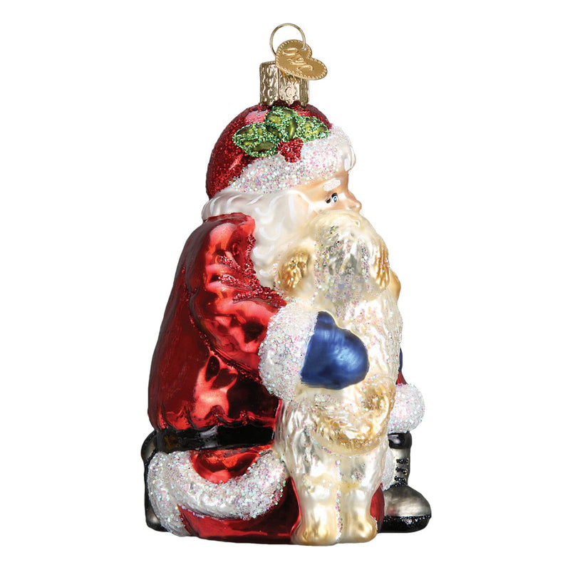 Old World Christmas Santa's Puppy Love Ornament