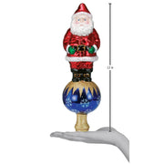 Old World Christmas Santa Tree Top
