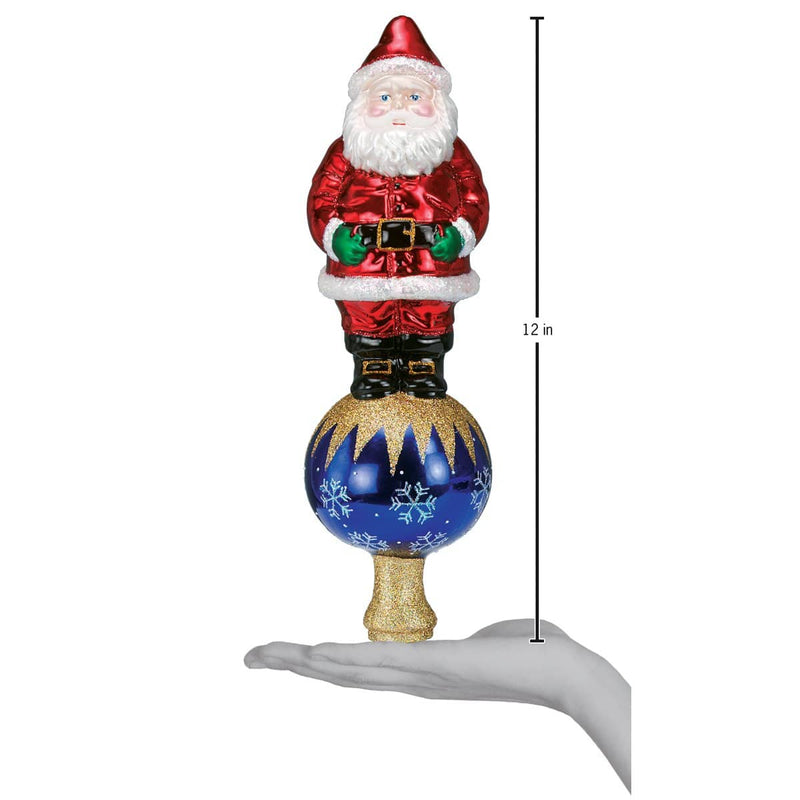 Old World Christmas Santa Tree Top