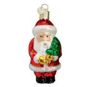 Old World Christmas Santa With Tree Ornament