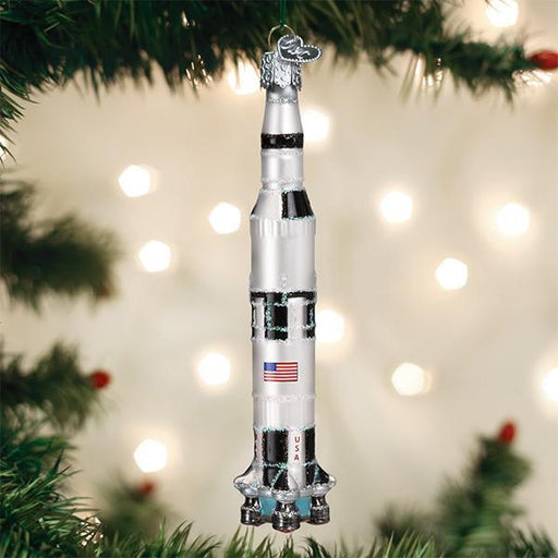 Old World Christmas Saturn V Rocket Ornament