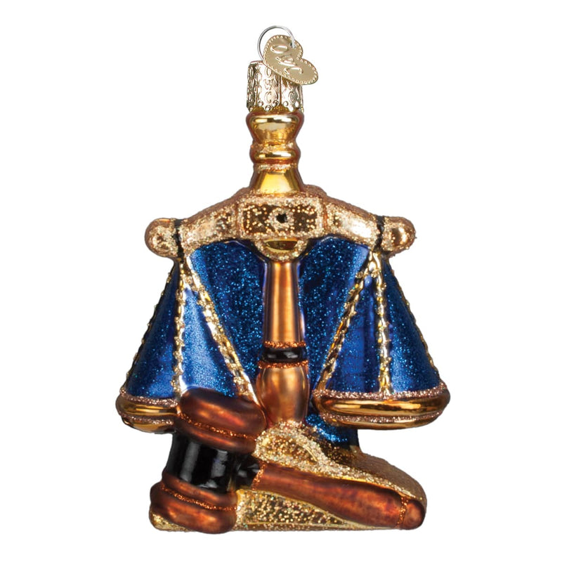 Old World Christmas Scales Of Justice Ornament