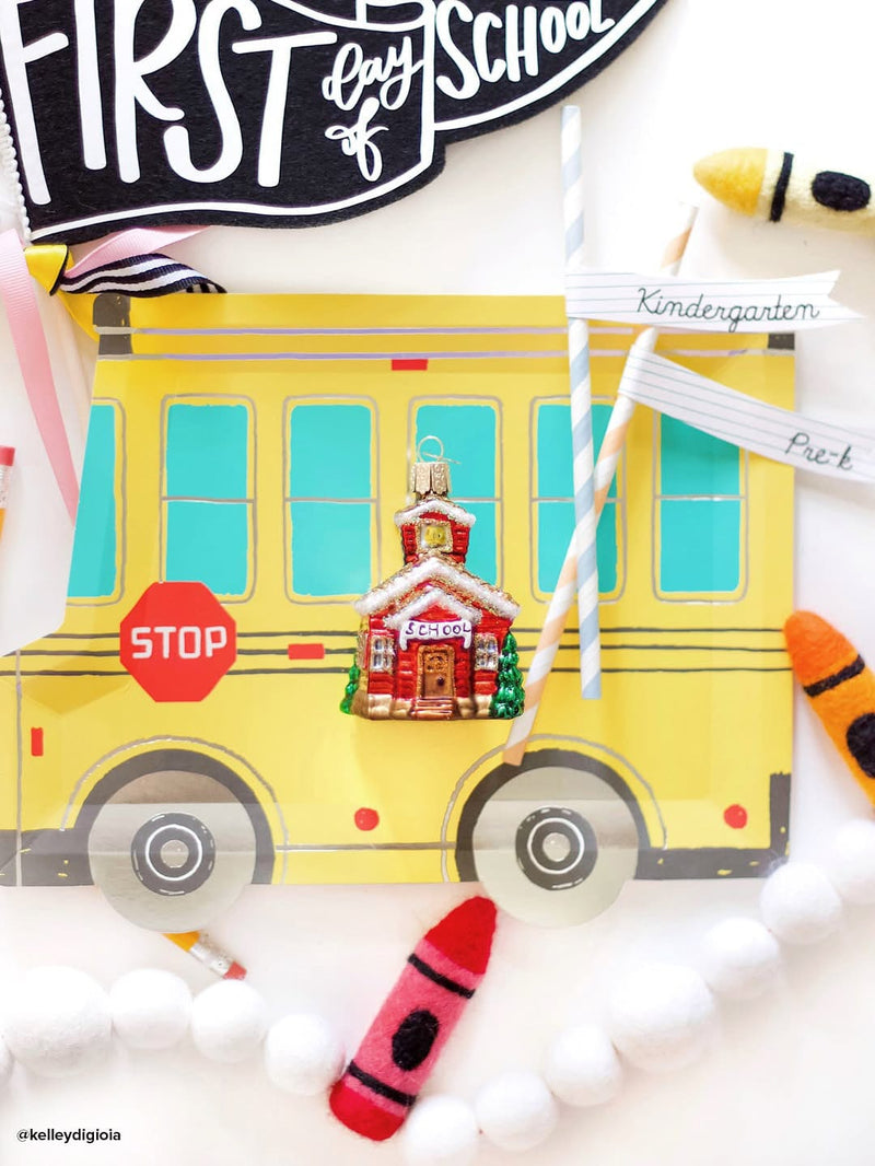 Old World Christmas School House Ornament