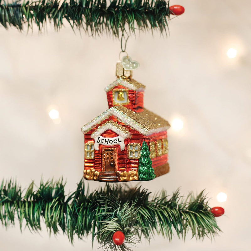 Old World Christmas School House Ornament