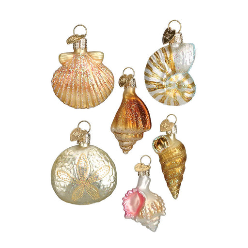 Old World Christmas Sea Shell Christmas Ornament Set