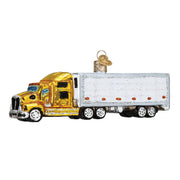 Old World Christmas Semi Truck Ornament