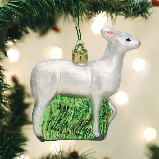 Old World Christmas Seneca White Deer Ornament