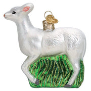 Old World Christmas Seneca White Deer Ornament
