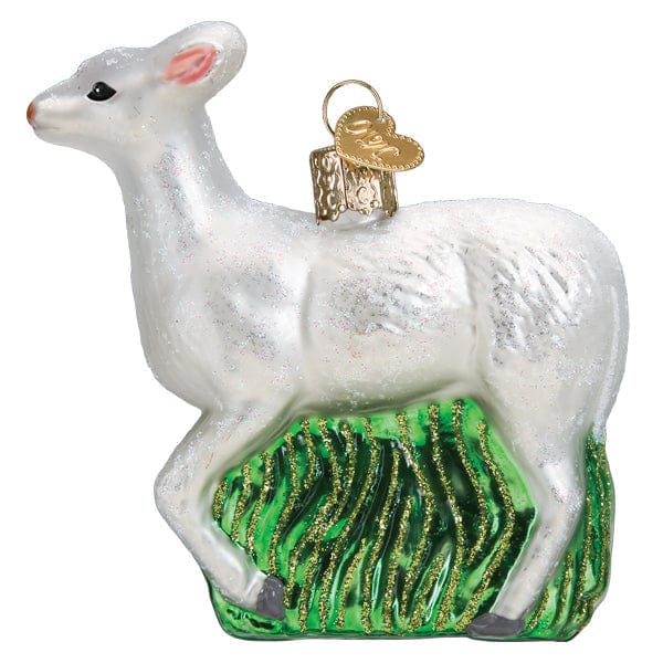 Old World Christmas Seneca White Deer Ornament