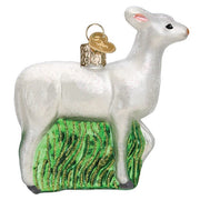 Old World Christmas Seneca White Deer Ornament