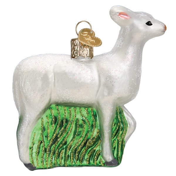 Old World Christmas Seneca White Deer Ornament