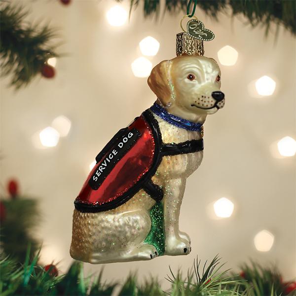 Old World Christmas Service Dog Ornament