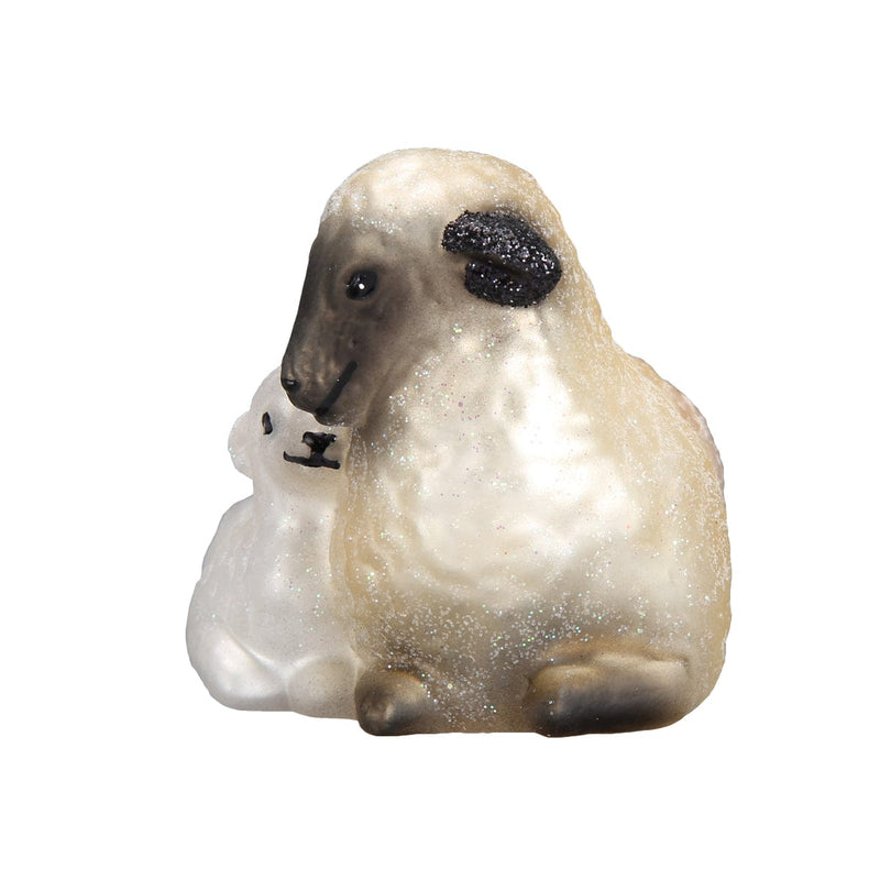 Old World Christmas Sheep With Lamb Ornament