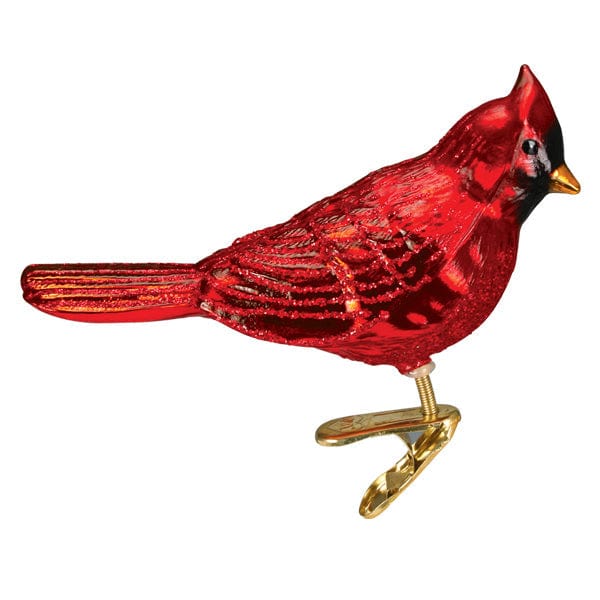 Old World Christmas Shiny Red Northern Cardinal Ornament