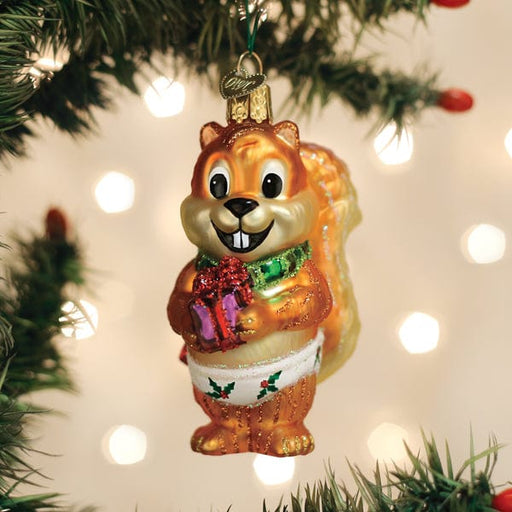 Old World Christmas Silly Christmas Squirrel Ornament