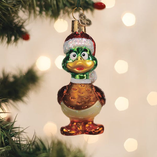 Old World Christmas Silly Santa Duck Ornament