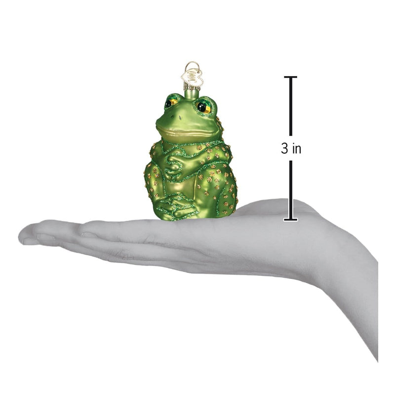Old World Christmas Sitting Frog Ornament