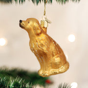 Old World Christmas Sitting Golden Ornament