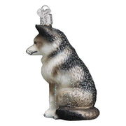 Old World Christmas Sitting Wolf Ornament