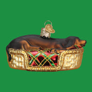 Old World Christmas Sleepy Dachshund Ornament