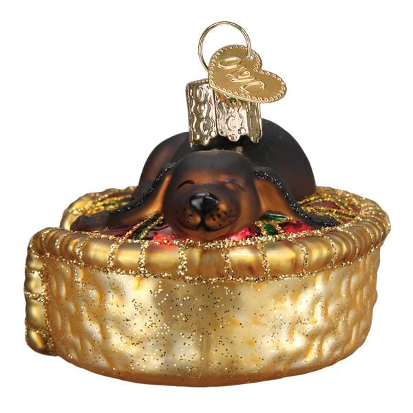Old World Christmas Sleepy Dachshund Ornament