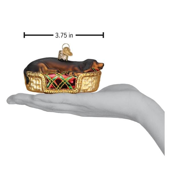 Old World Christmas Sleepy Dachshund Ornament