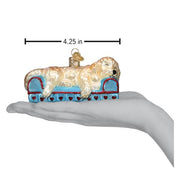 Old World Christmas Sleepy Doodle Dog Ornament