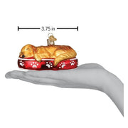 Old World Christmas Sleepy Golden Retriever Ornament