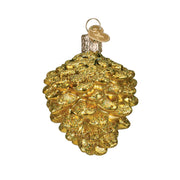 Old World Christmas Small Gold Pine Cone