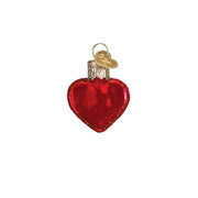 Old World Christmas Small Red Heart Ornament