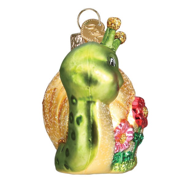 Old World Christmas Smiley Snail Ornament