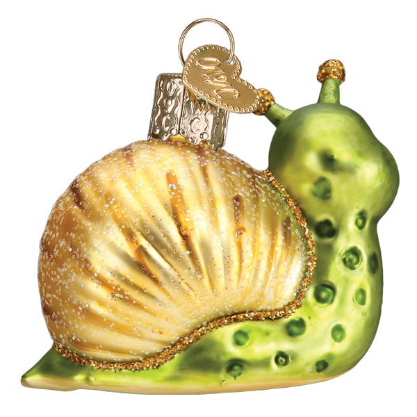 Old World Christmas Smiley Snail Ornament
