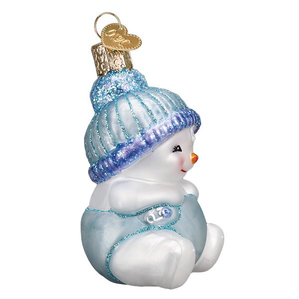 Old World Christmas Snow Baby Boy Ornament