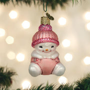 Old World Christmas Snow Baby Girl Ornament