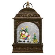 Old World Christmas Snow Family Lantern