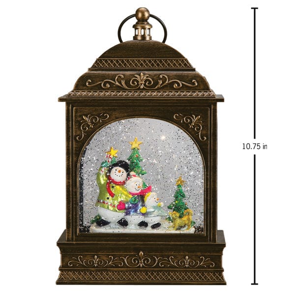 Old World Christmas Snow Family Lantern