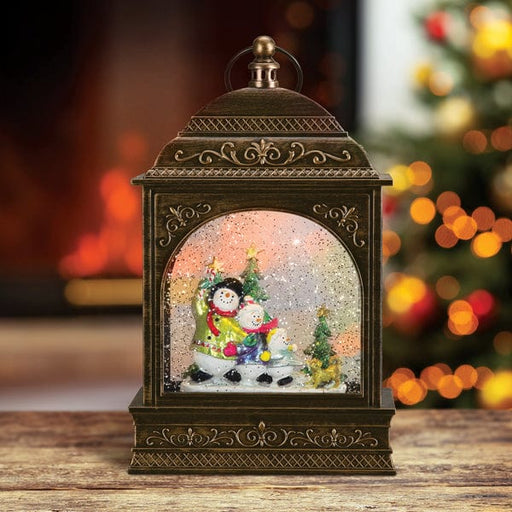 Old World Christmas Snow Family Lantern