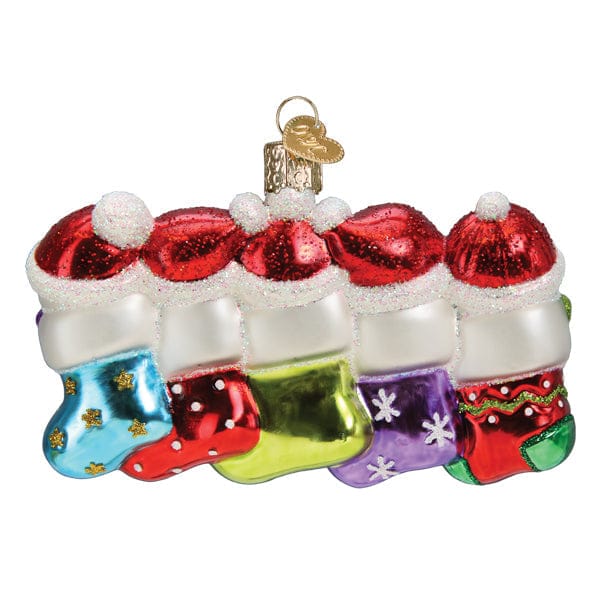 Old World Christmas Snow Family Of 5 Ornament