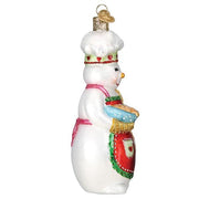 Old World Christmas Snow Woman Chef Ornament