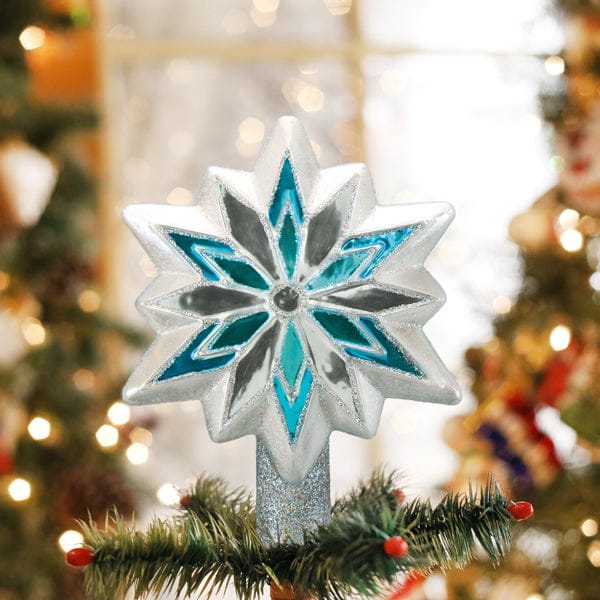 Old World Christmas Snowflake Tree Top