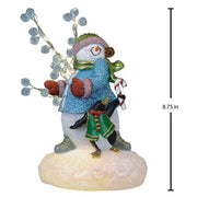 Old World Christmas Snowgal And Penguin Lighted Figurine