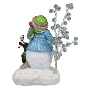 Old World Christmas Snowgal And Penguin Lighted Figurine