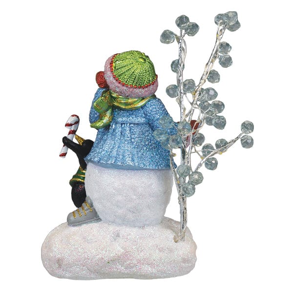 Old World Christmas Snowgal And Penguin Lighted Figurine