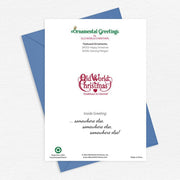 Old World Christmas Snowman Christmas Card