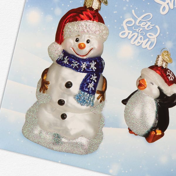 Old World Christmas Snowman Christmas Card