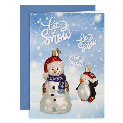 Old World Christmas Snowman Christmas Card